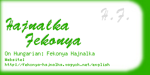 hajnalka fekonya business card